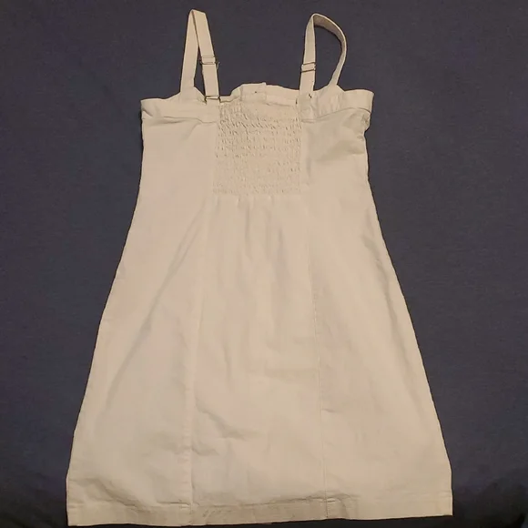 Forever 21 White Buttoned Mini Sundress - Picture 3 of 4